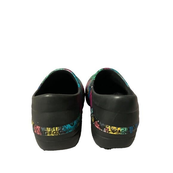 Crocs Clogs Womens 6W Neria Pro 2 Graphic Work Black Multi Floral Colorful Boho - Picture 10 of 10